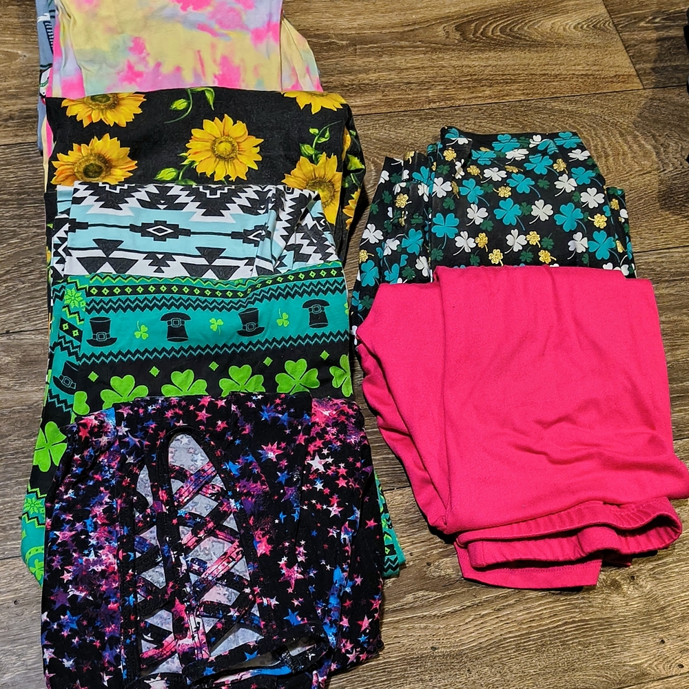 Colorful Kids Leggings Set